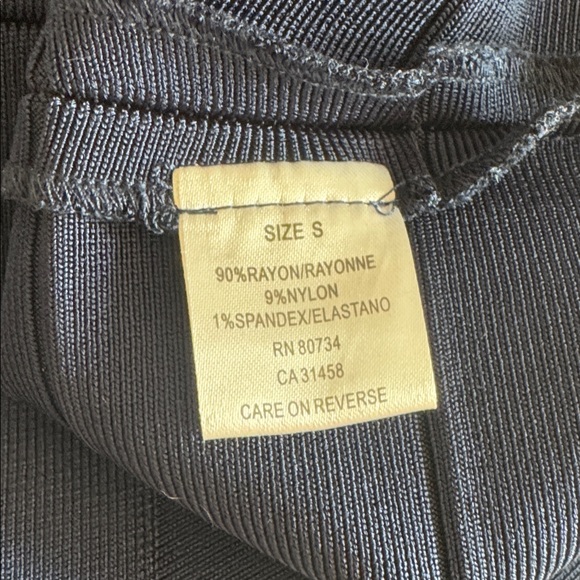 Herve Leger Navy Blue Scoop Neck Mini Sleeveless Bandage Dress size S - Picture 9 of 11